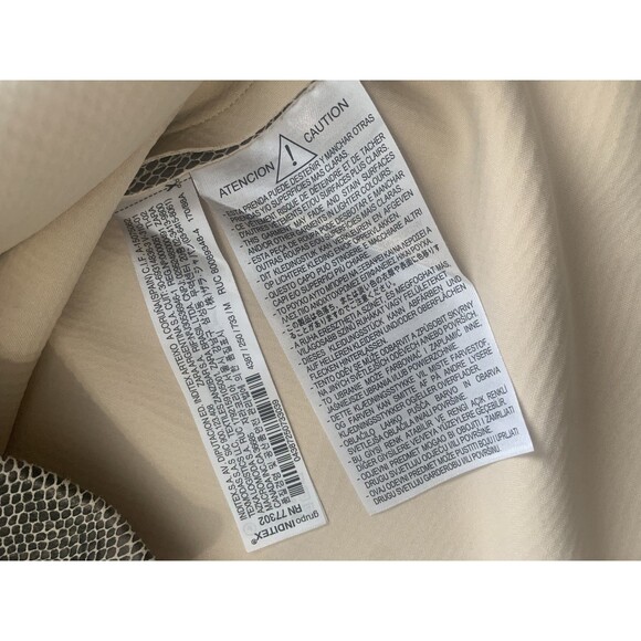 Zara Women’s Snakeskin Print Sleeveless Top Size Medium Brown Tan Animal Pattern - Picture 6 of 6